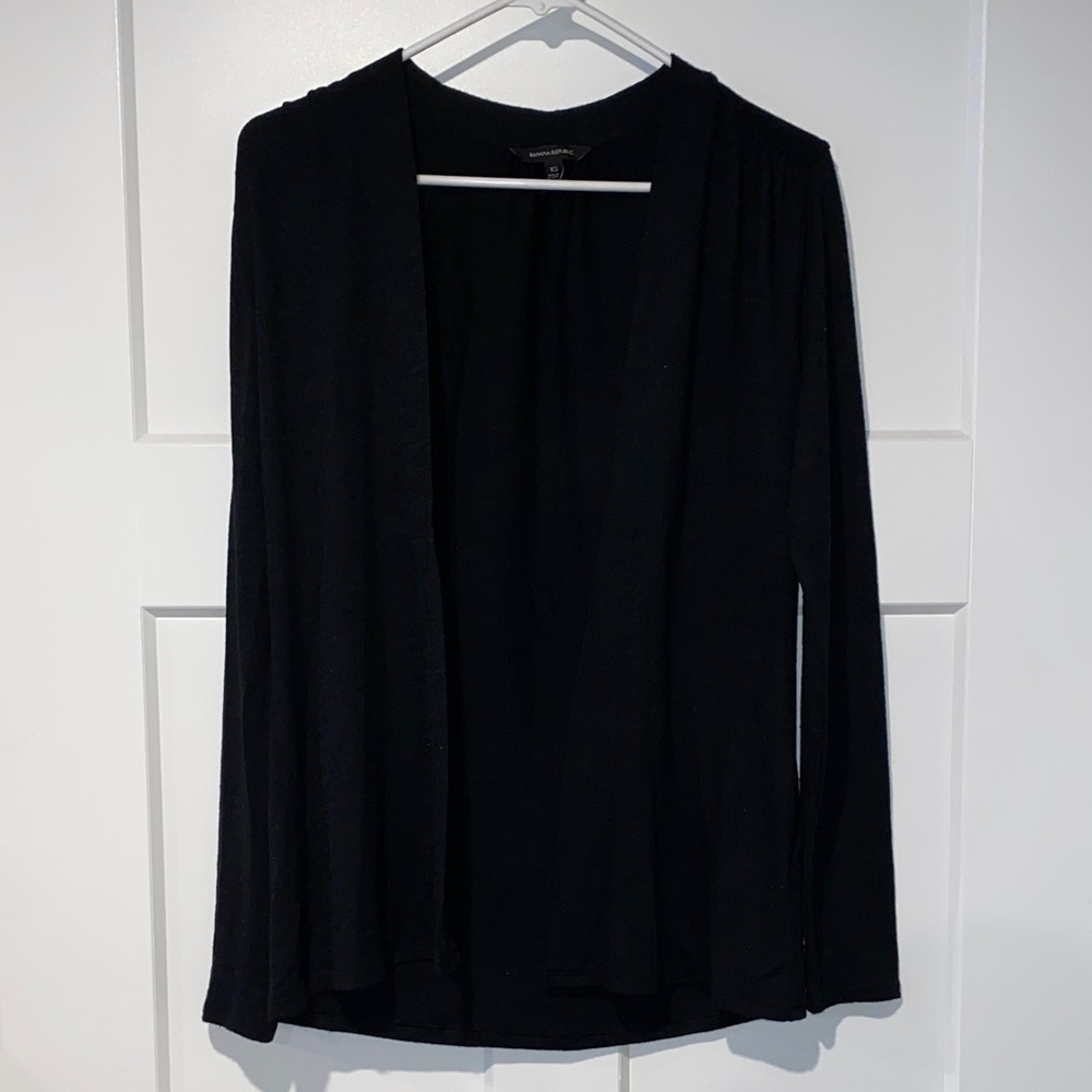 EUC Banana Republic Black Open Front Cardigan XS